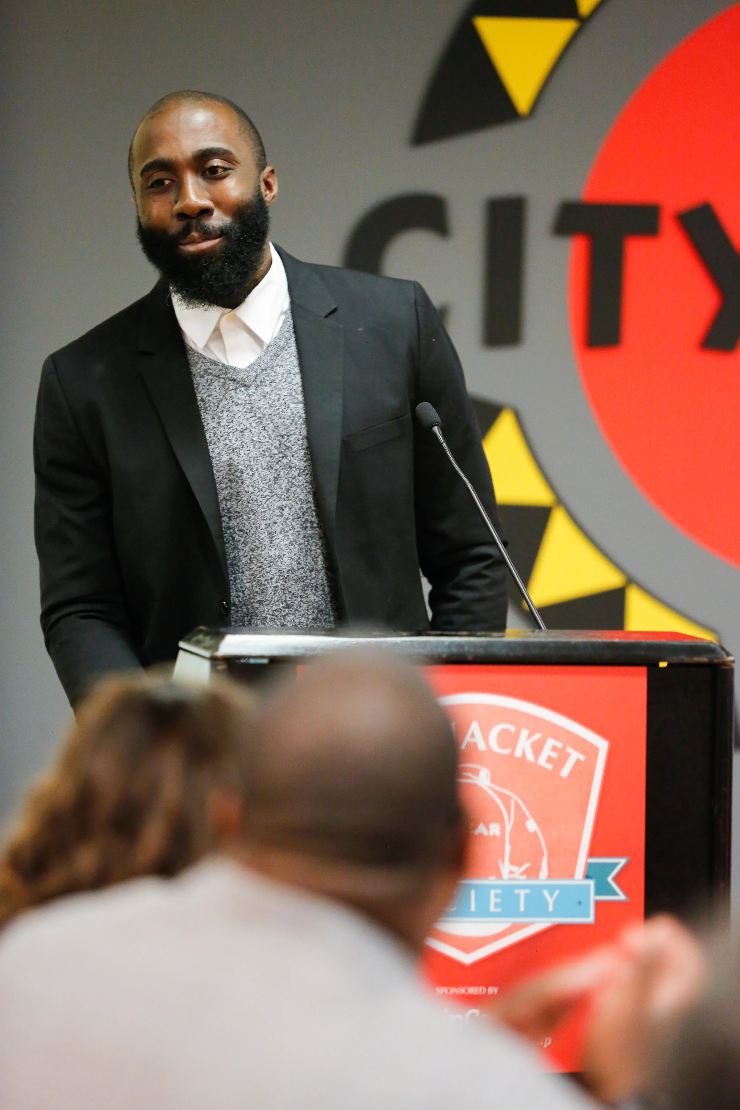 Kevin Dua, ’10, ’11, Massachusetts History Teacher of the Year and City Year Alumnus presenting at the RJS Conference