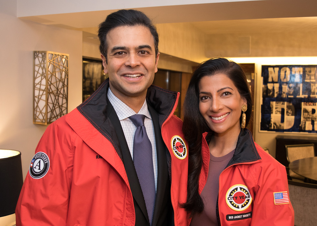 Chicago RJS Chair and Site Board Member, Ravin Gandhi, with his wife Sonal