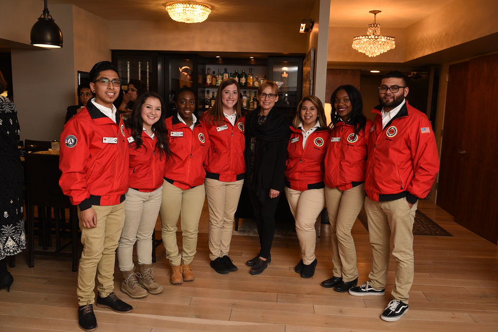 City Year Chicago AmeriCorps members with Amy Rule, First Lady of Chicago