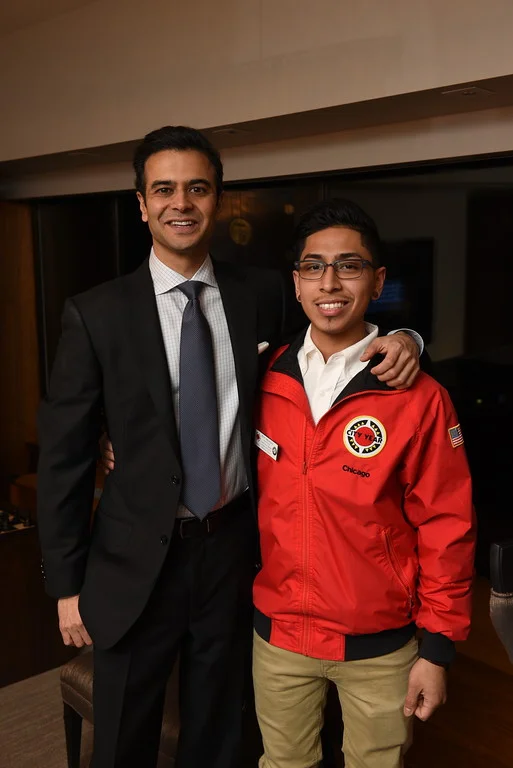 Ravin and City Year Chicago AmeriCorps Member and RJS Ambassador Argenis Hernandez