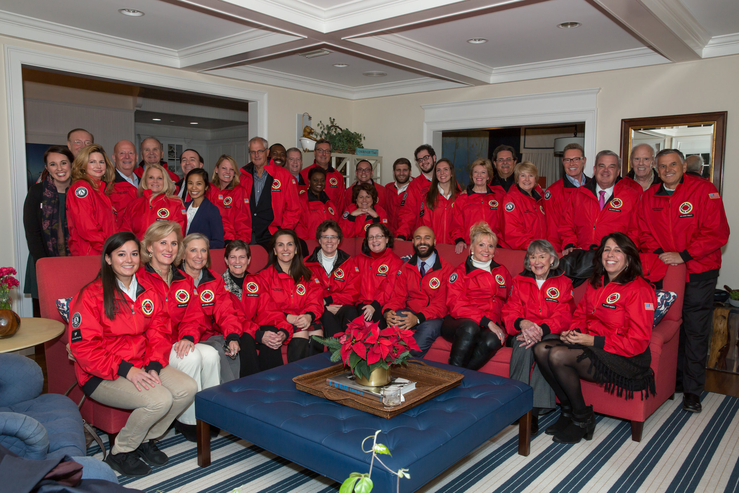 City Year Jacksonville Red Jacket Society Members with City Year Staff and AmeriCorps members