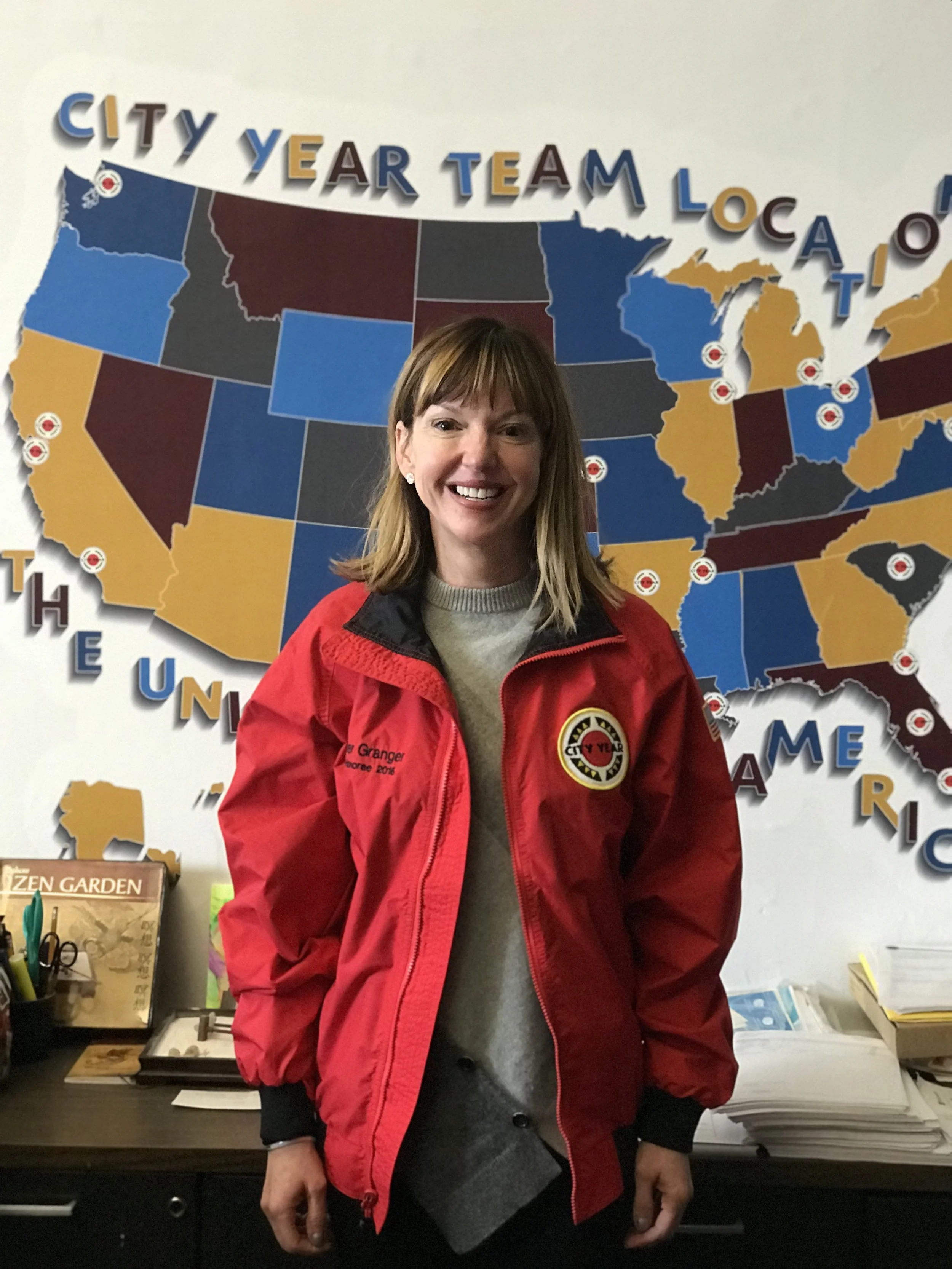 Jennifer Granger in her City Year red jacket