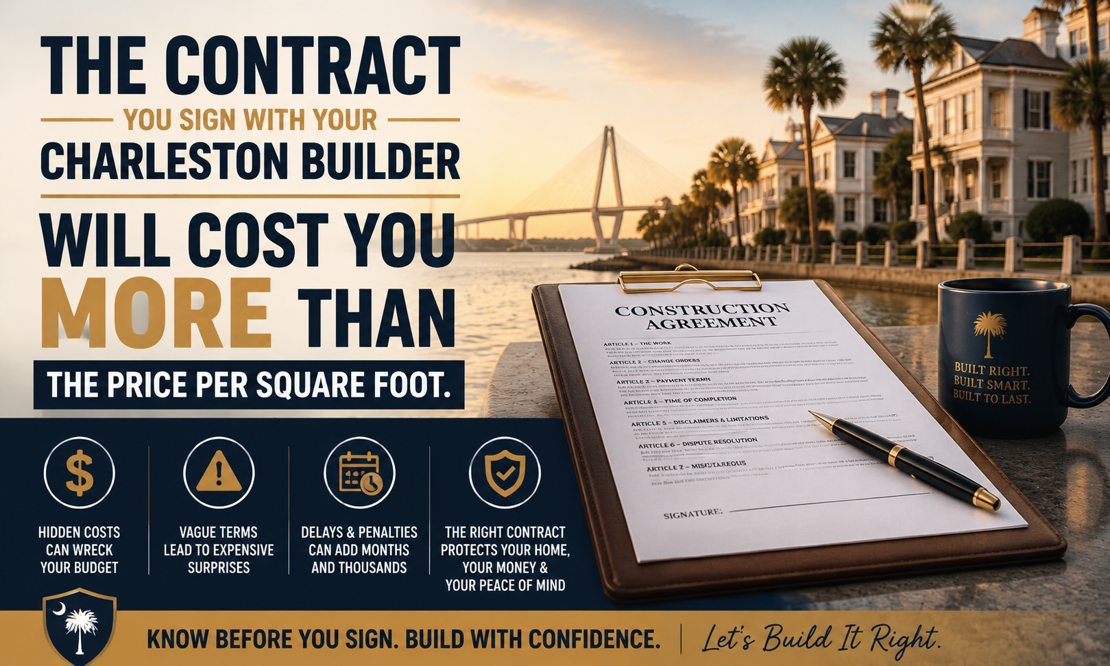 The Contract You Sign With Your Charleston Builder Will Cost You More Than the Price Per Square Foot