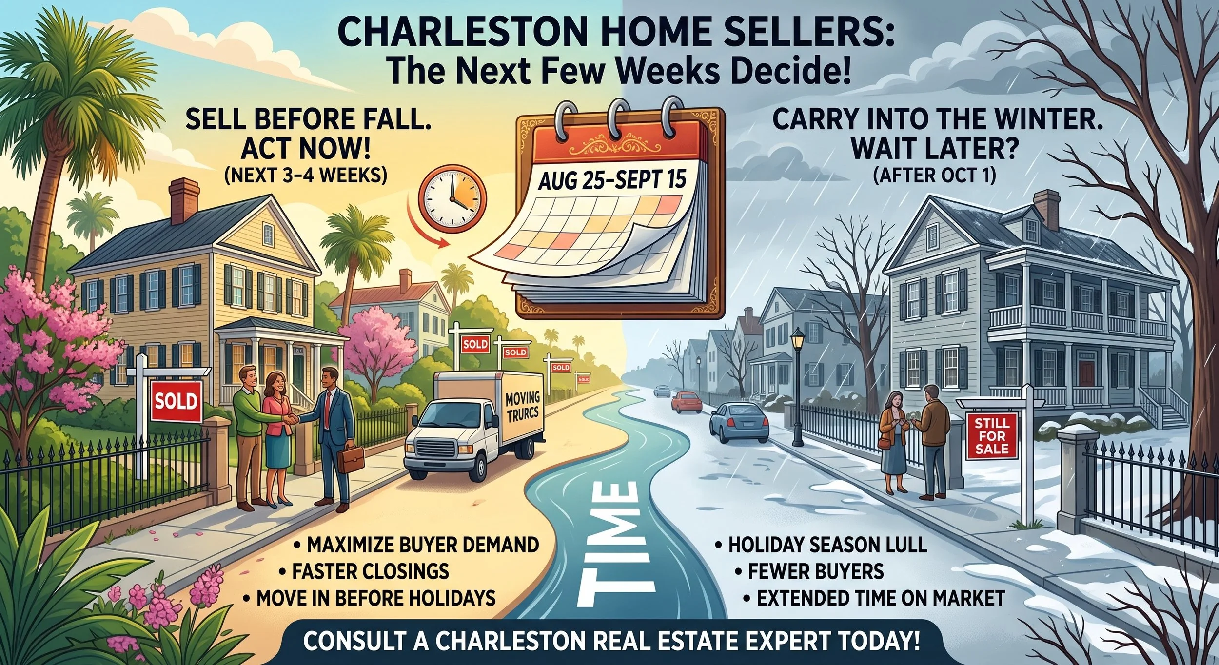 Charleston Home Sellers: The Next Few Weeks Decide If You Sell Before Fall — Or Carry Into Winter