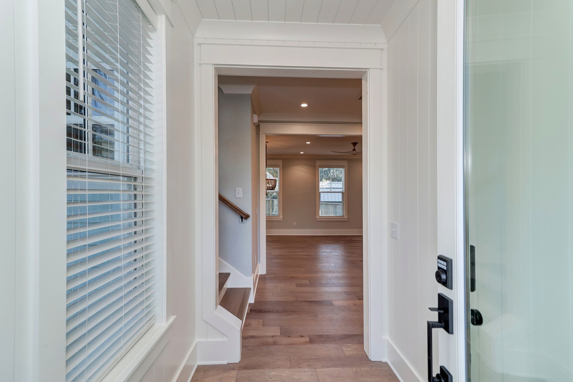 Entry hall of a custom Old Village home in Mount Pleasant SC by Iconic Developments
