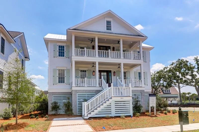 301 Apprentice Street — corner-lot custom home with marsh and golf views in Noble's Point, Daniel Island Park, built by Iconic Developments