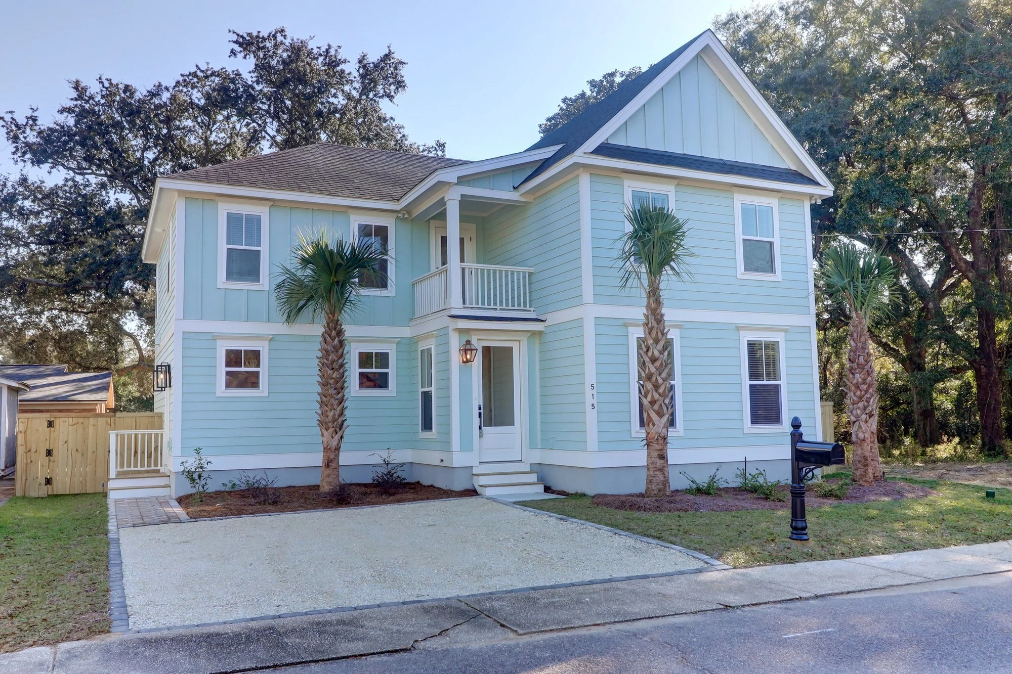 Front elevation of a custom Old Village home in Mount Pleasant SC by Iconic Developments