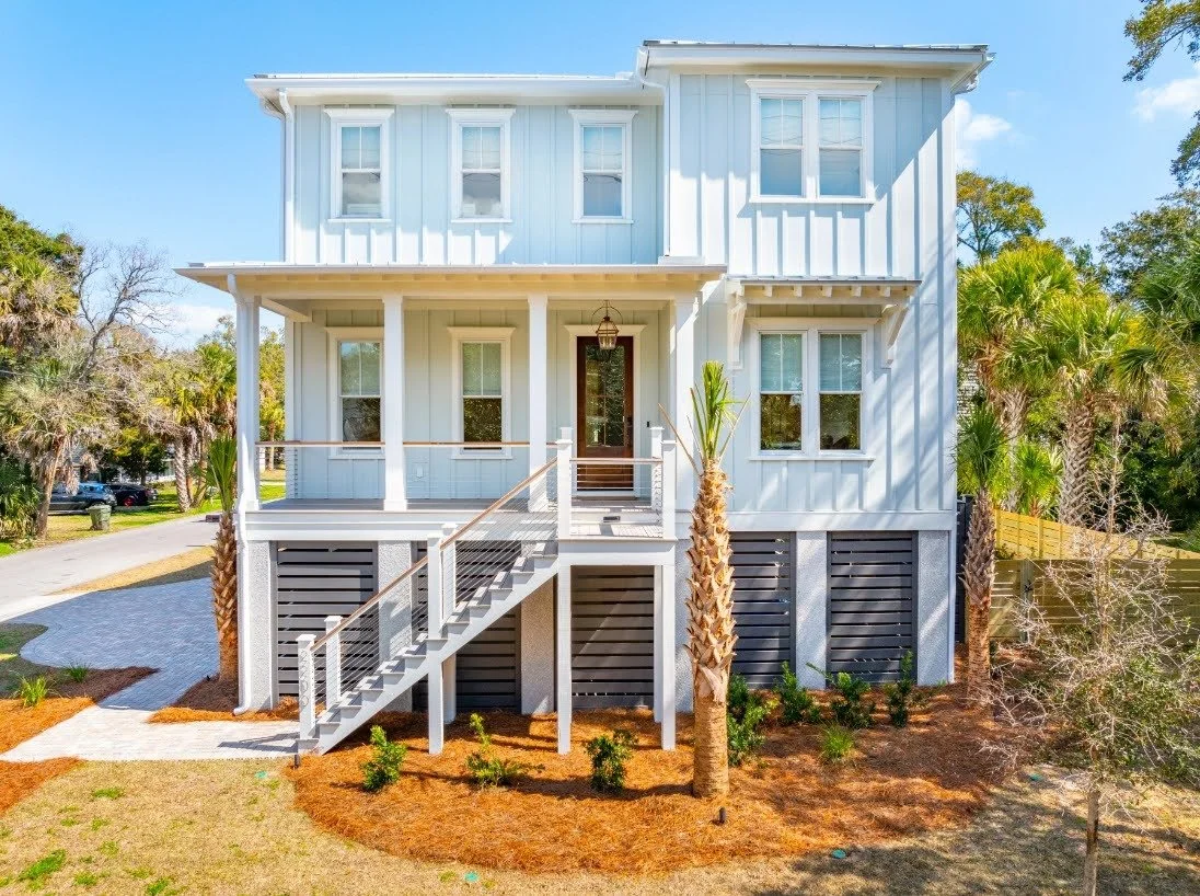 2200 Hartnett Blvd — elevated coastal home with residential elevator and heated gunite pool, Isle of Palms, built by Iconic Developments