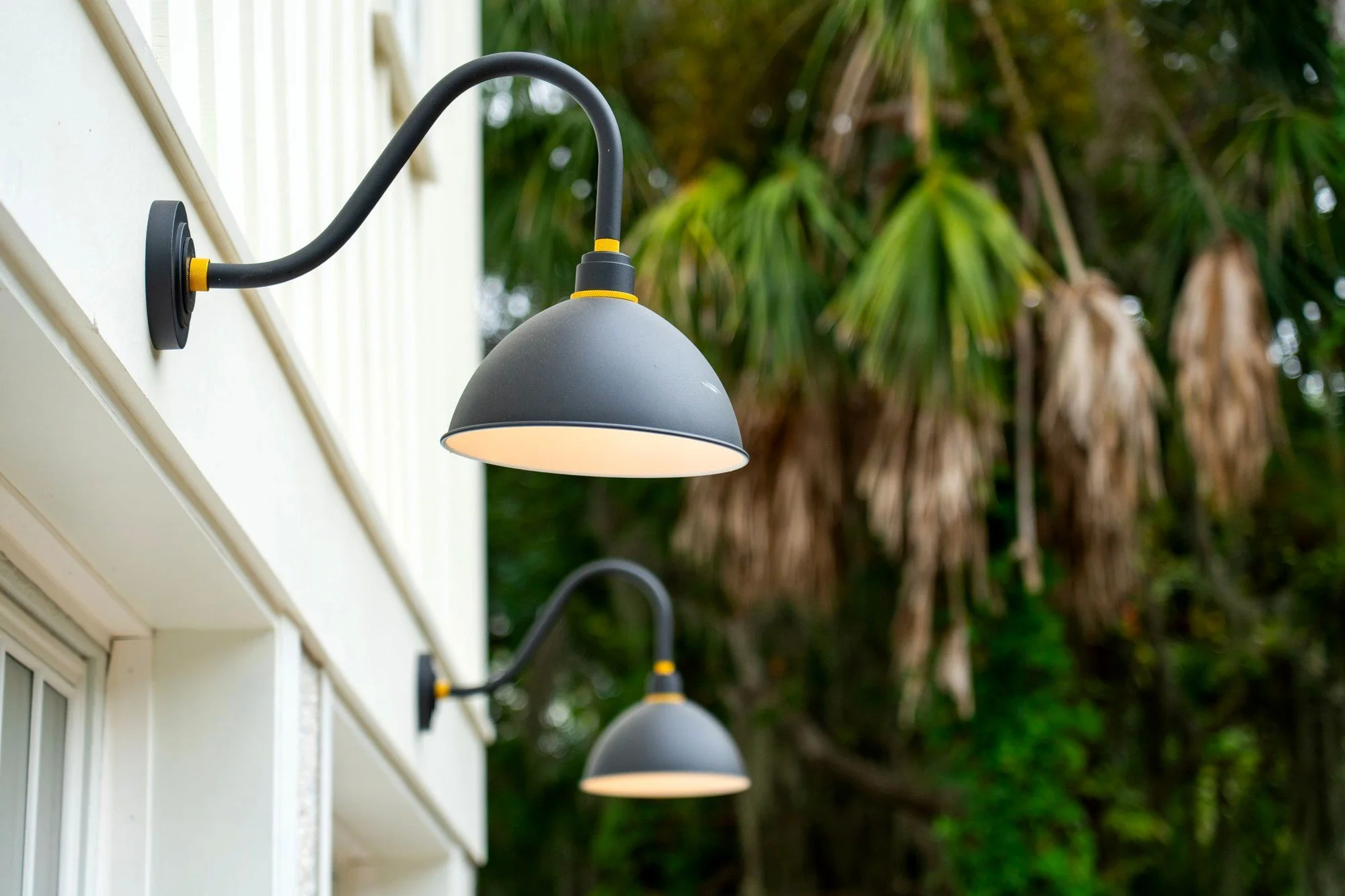 Gooseneck barn light detail on a custom Isle of Palms SC home by Iconic Developments