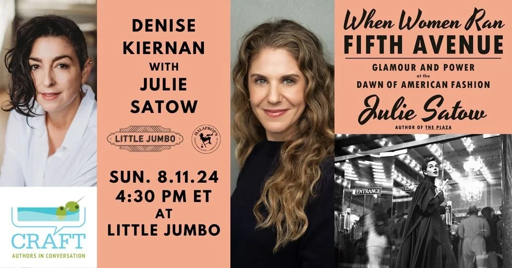 CRAFT: Authors in Conversation... Julie Satow