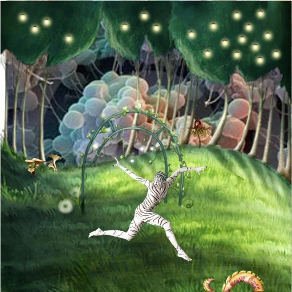 RA 136 cover is a digital collage by Jill Khoury