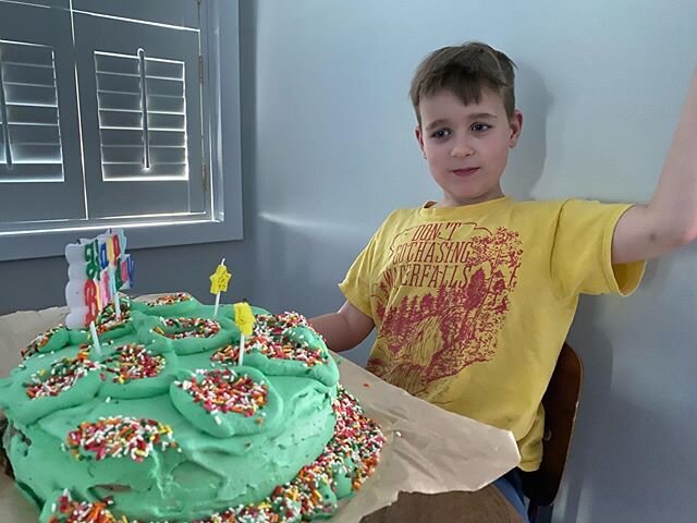 My Mother&rsquo;s Day baby is 8. 8! 8 is great. So is he. Scroll for proof that the &ldquo;Minecraft grass&rdquo; ice cream cake I made for him, though not visually great, was mouth great.