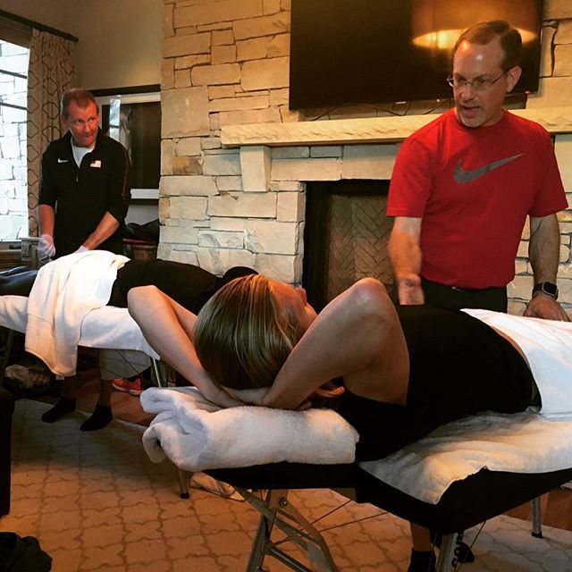 Thank you so much to @definingsports for coming up to Park City to work on us and make sure our bodies are still attached in all the right places and working correctly! These guys are the people working the hardest behind the scenes to make sure the 