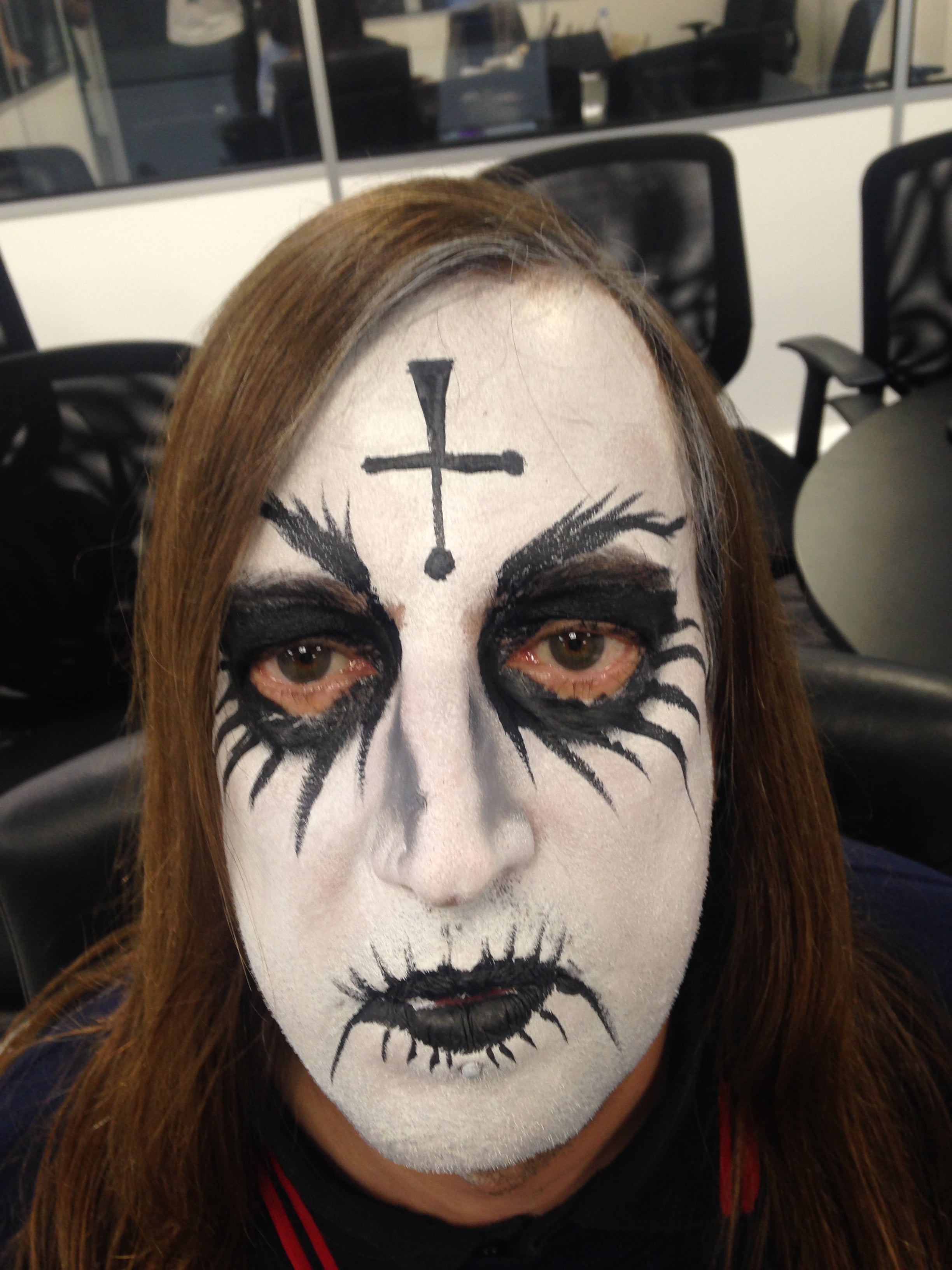 Goth Face Painting