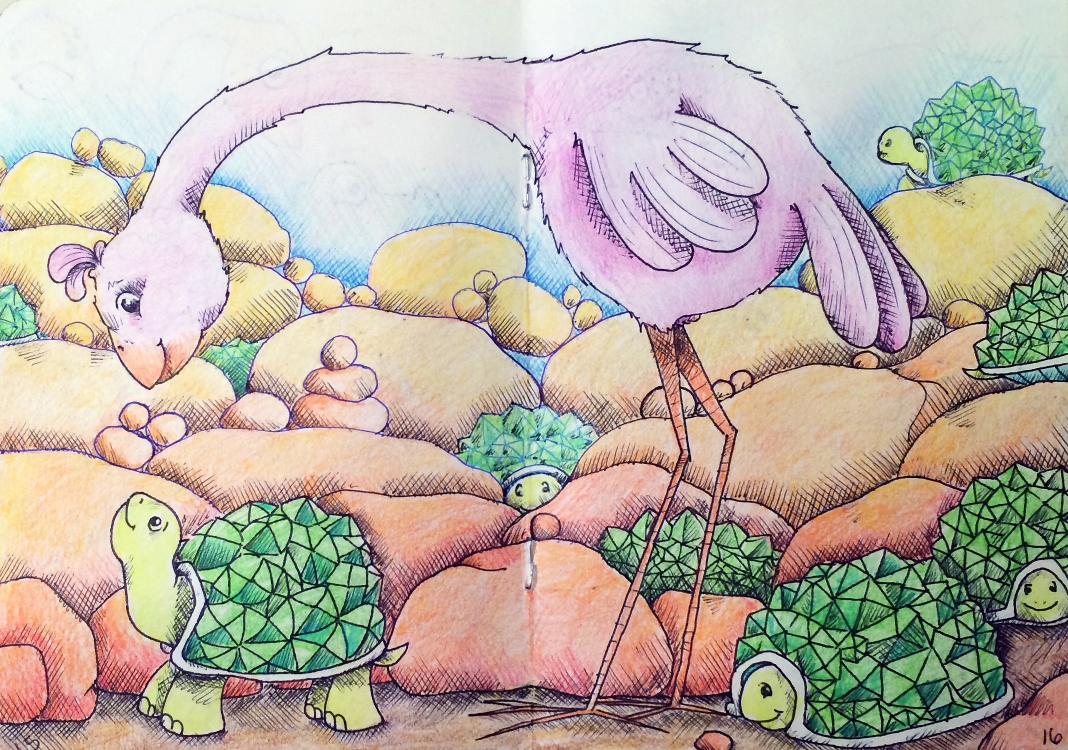 Big Bird and the Tortoise
