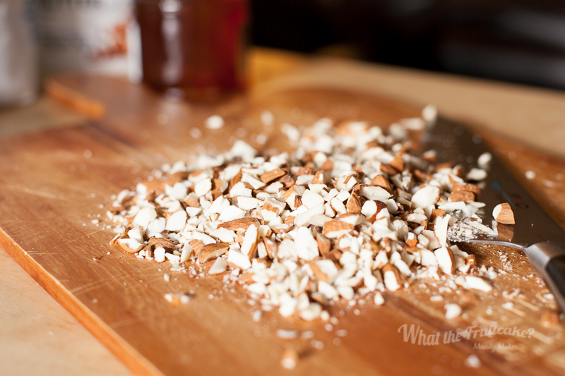  Chopped almonds for texture 