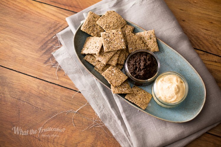 Rosemary Oat Crackers — What the Fruitcake?!