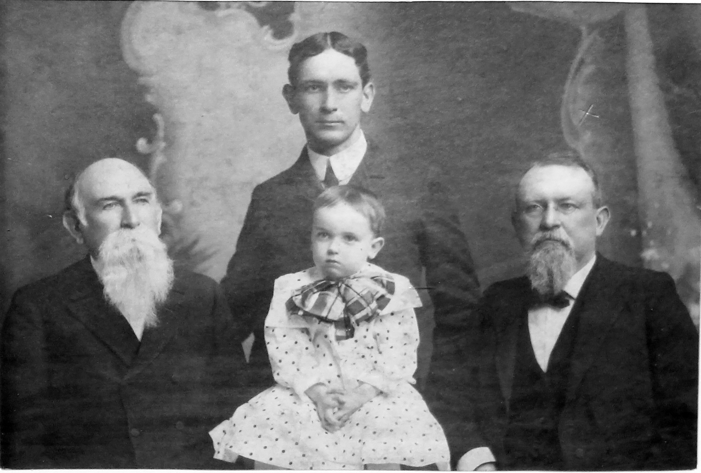 James Biggers Key with baby Jack B. Key and his father Howard W. Key.