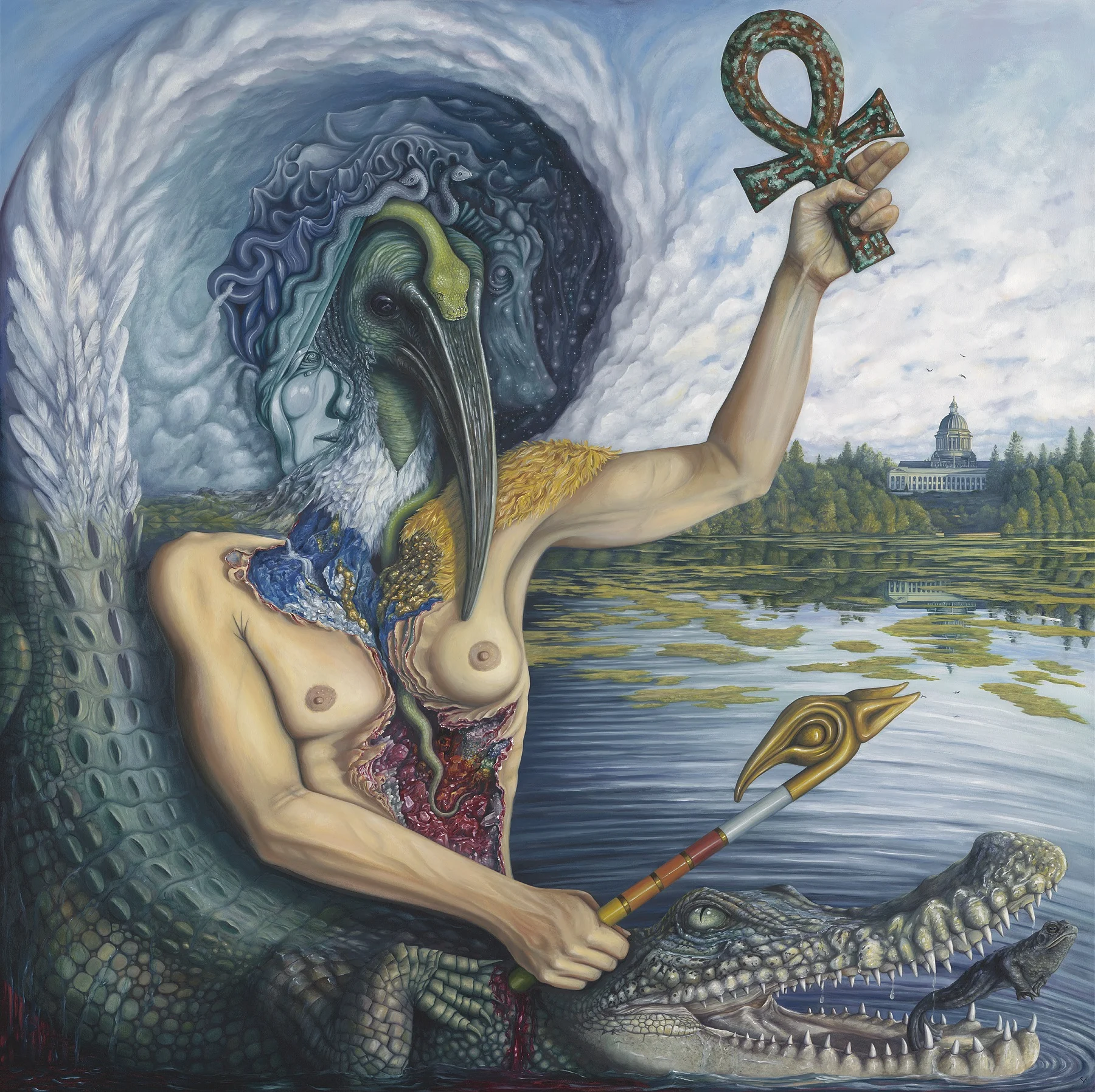 The Transfiguration of Thoth [Squaring the Circle], (Giclée Print)