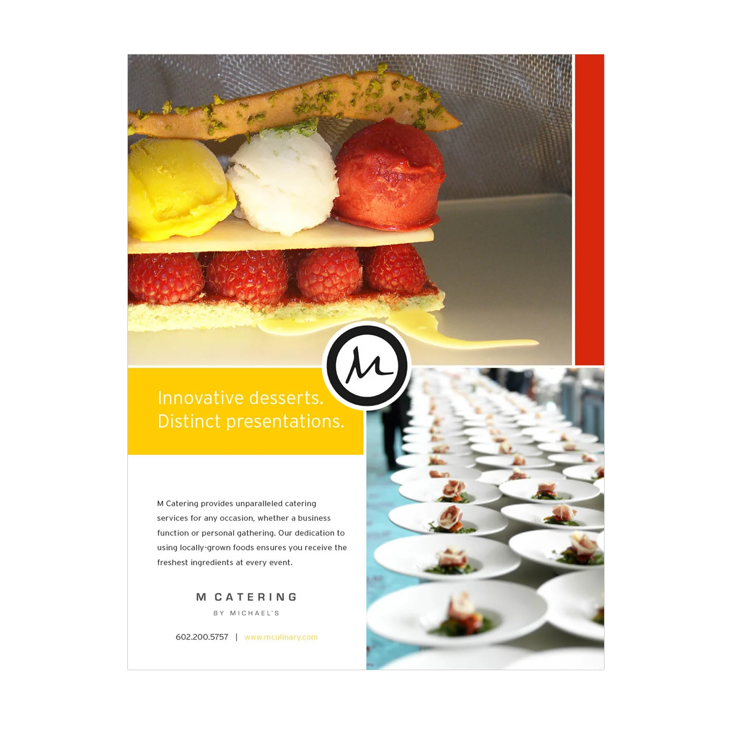 M Catering Advertising