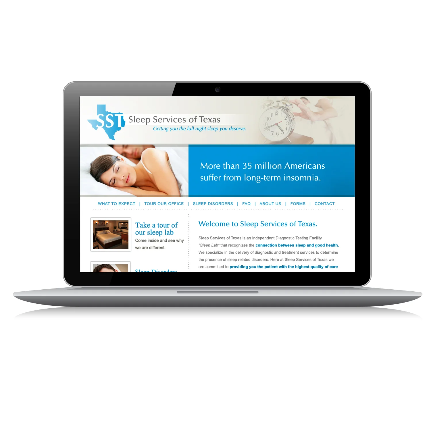 Sleep Services of Texas Website