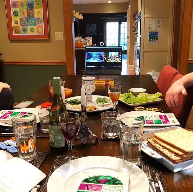 Our Seder table has empty seats this year, but our hearts are filled with love and gratitude as we find new ways to connect with family and friends near and far. 💕 Happy Passover to all that are celebrating this week. I didn&rsquo;t take many food p