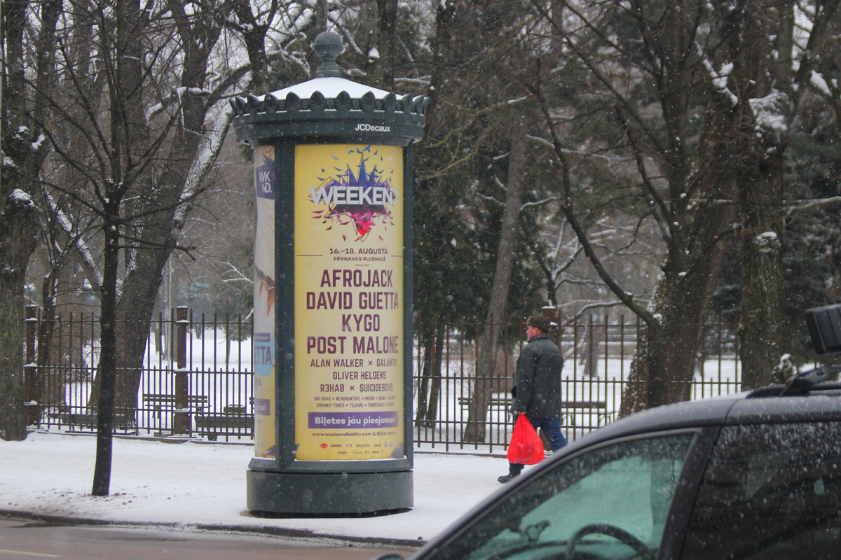 Weekend festival Baltic 2018, outdoor campaign
