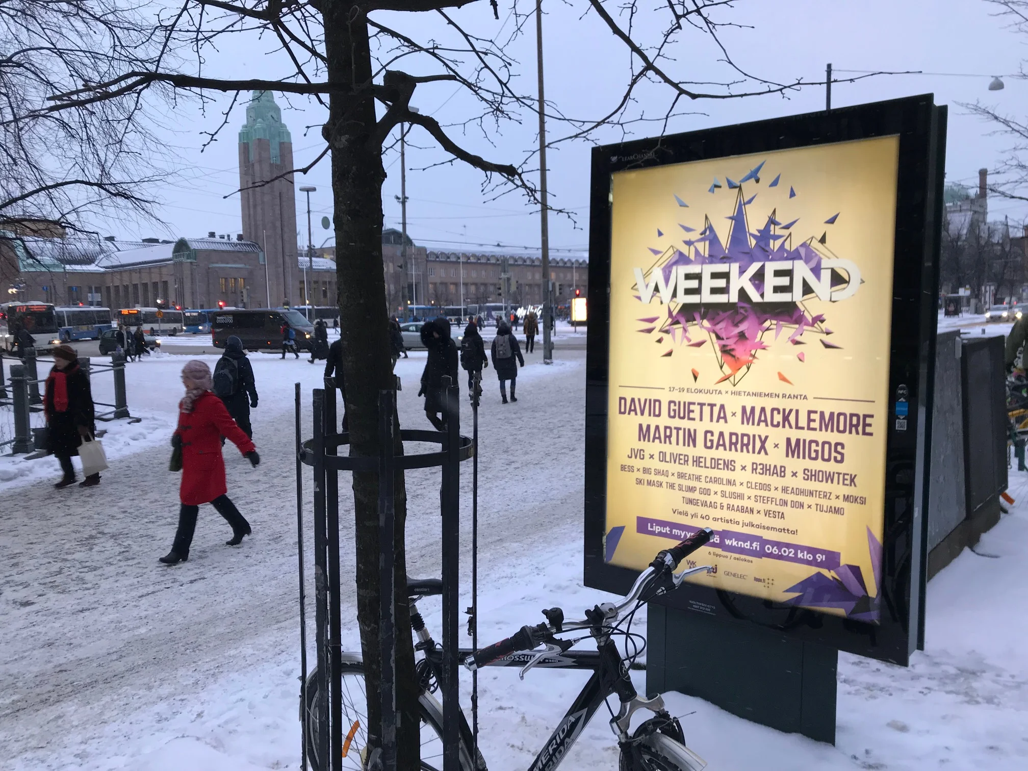 Weekend festival 2018, outdoor campaign Helsinki