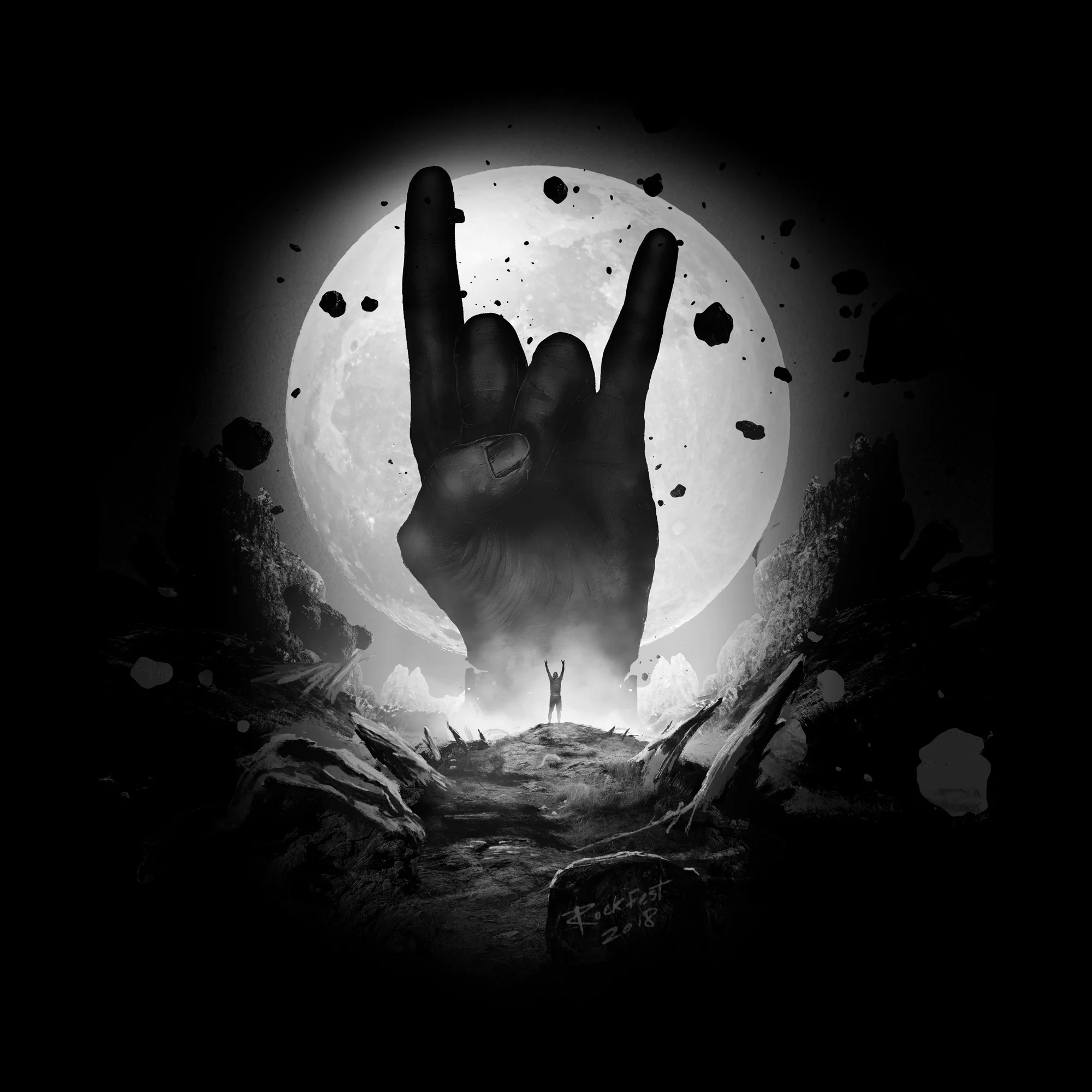 “Moon”, Rockfest 2018 merchandise artwork