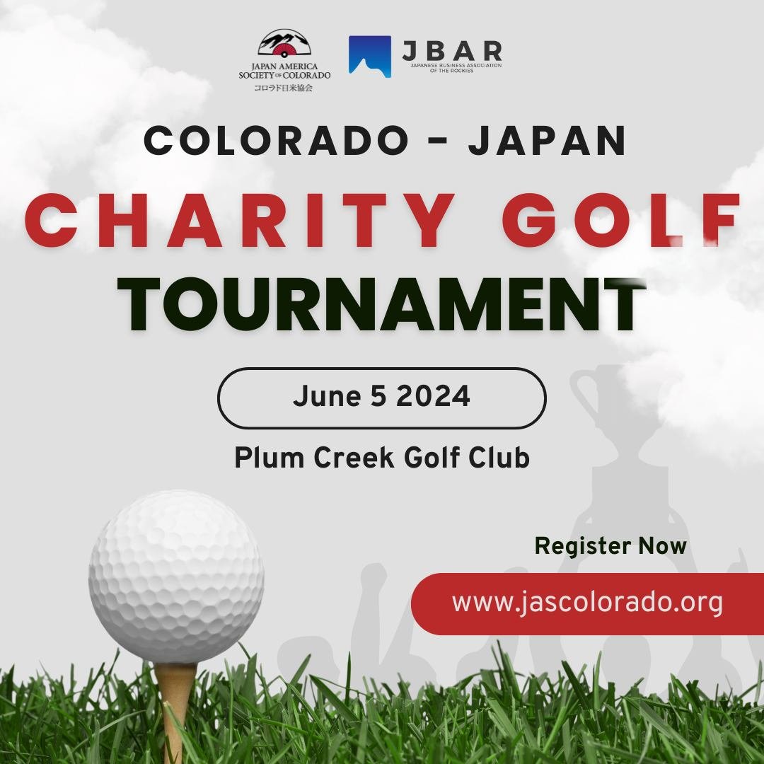 ⏰ Time's ticking! May 26 is the registration deadline for the 35th Colorado-Japan Charity Golf Tournament at Plum Creek Golf Club on June 5, 2024. ⛳⁣
⁣
🌟 Secure your spot and explore sponsorship opportunities for 2024! Register online or reach out t