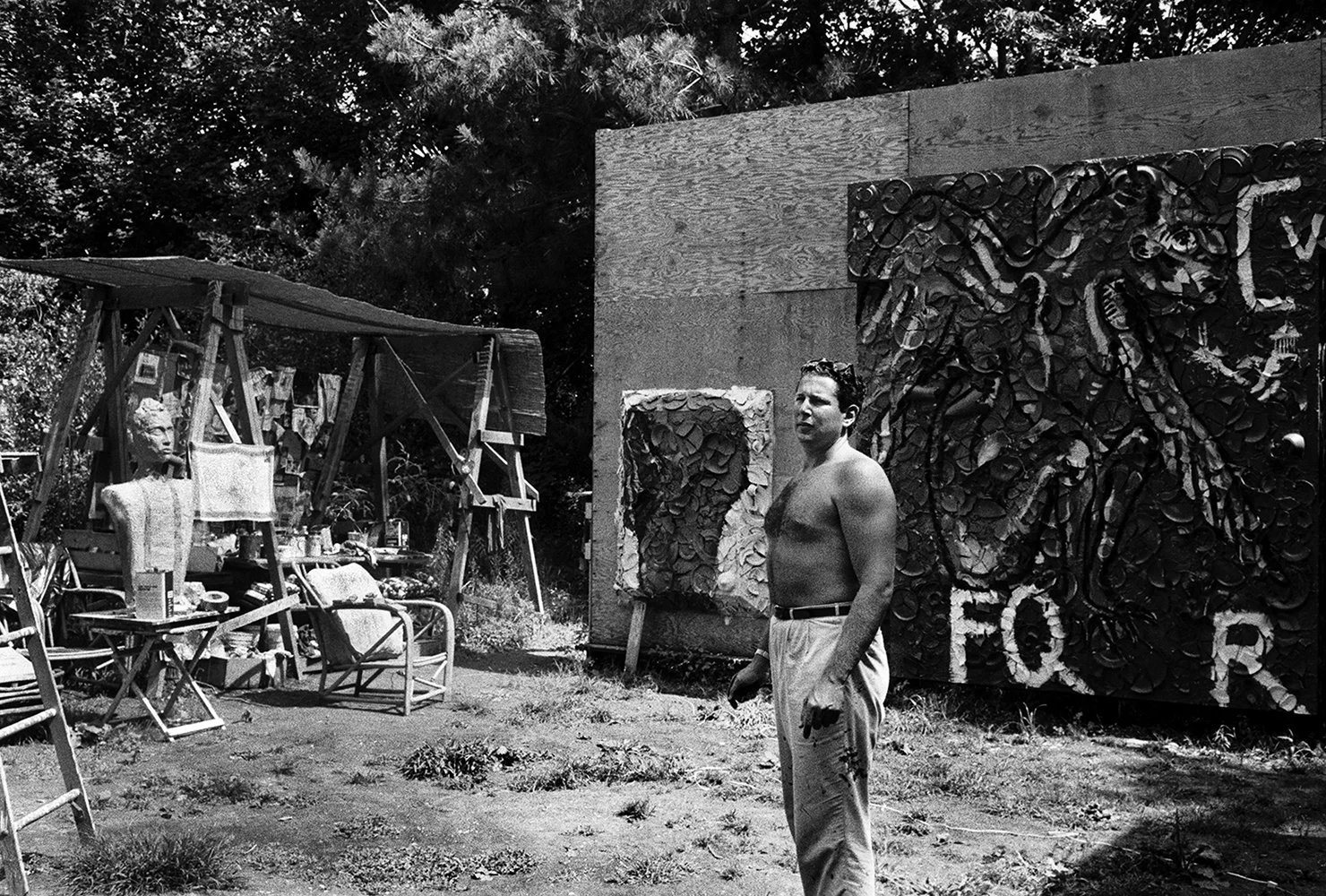 081 Schnabel, Julian Studio, 1985_Substitute, S-16_S9.5.85B-F16A-17.jpg