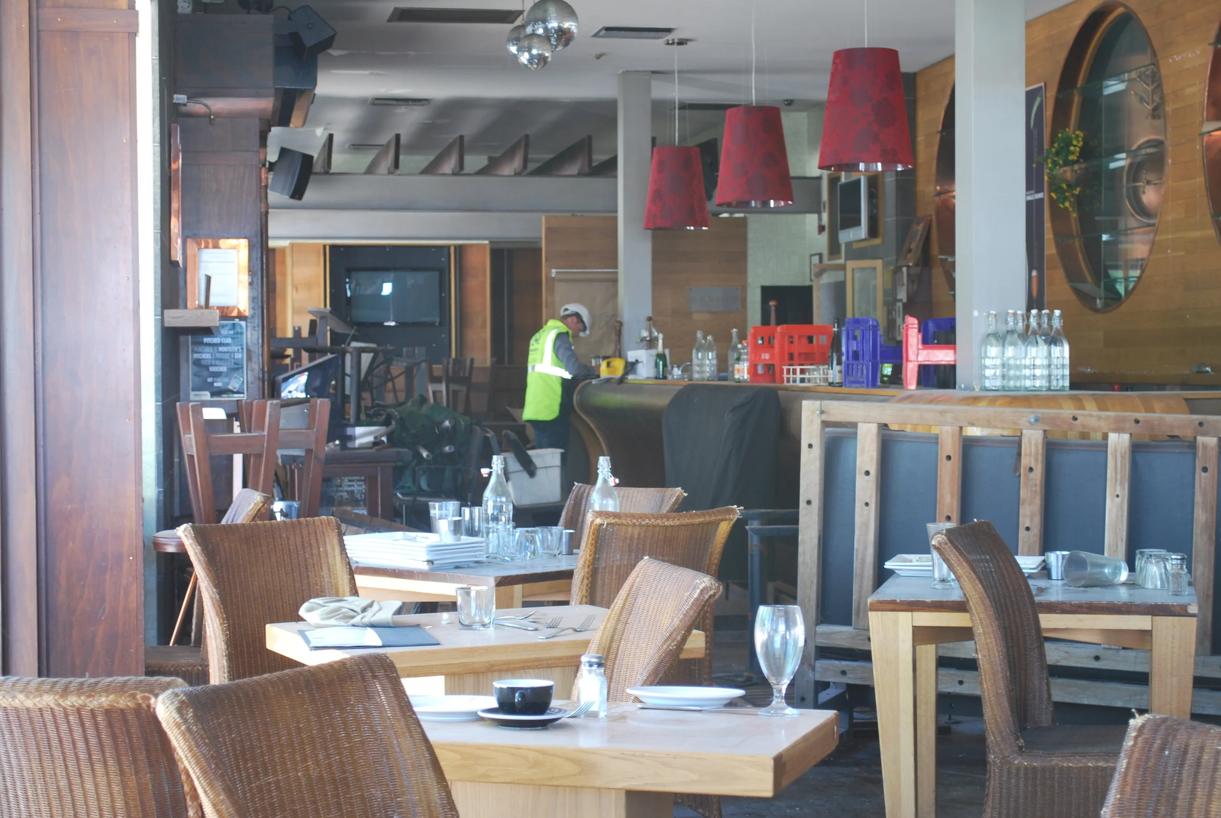 Restaurant after Earthquake, Christchurch, New Zealand