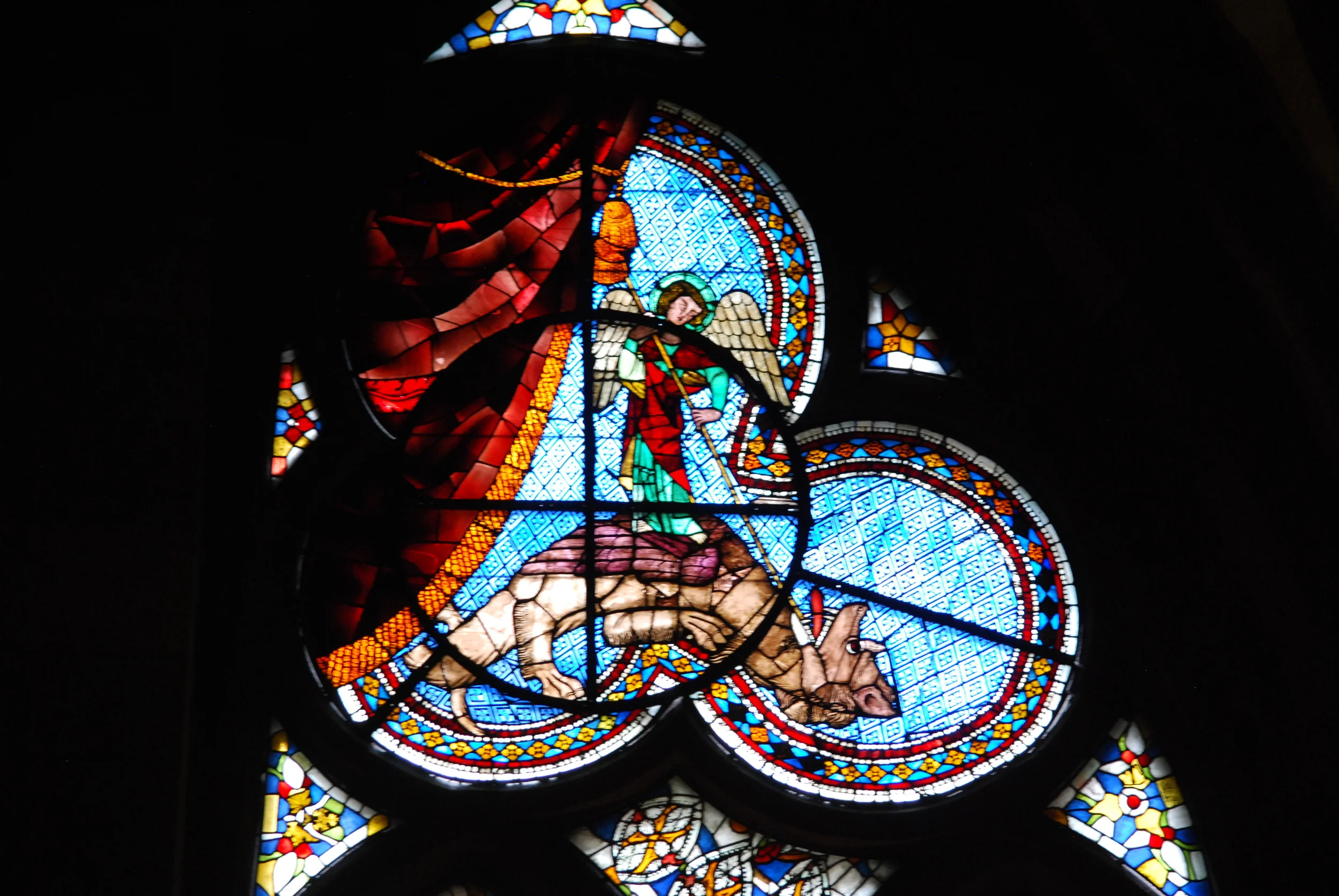 St. Michael Window, Freiburg Minster, Freiburg, Germany