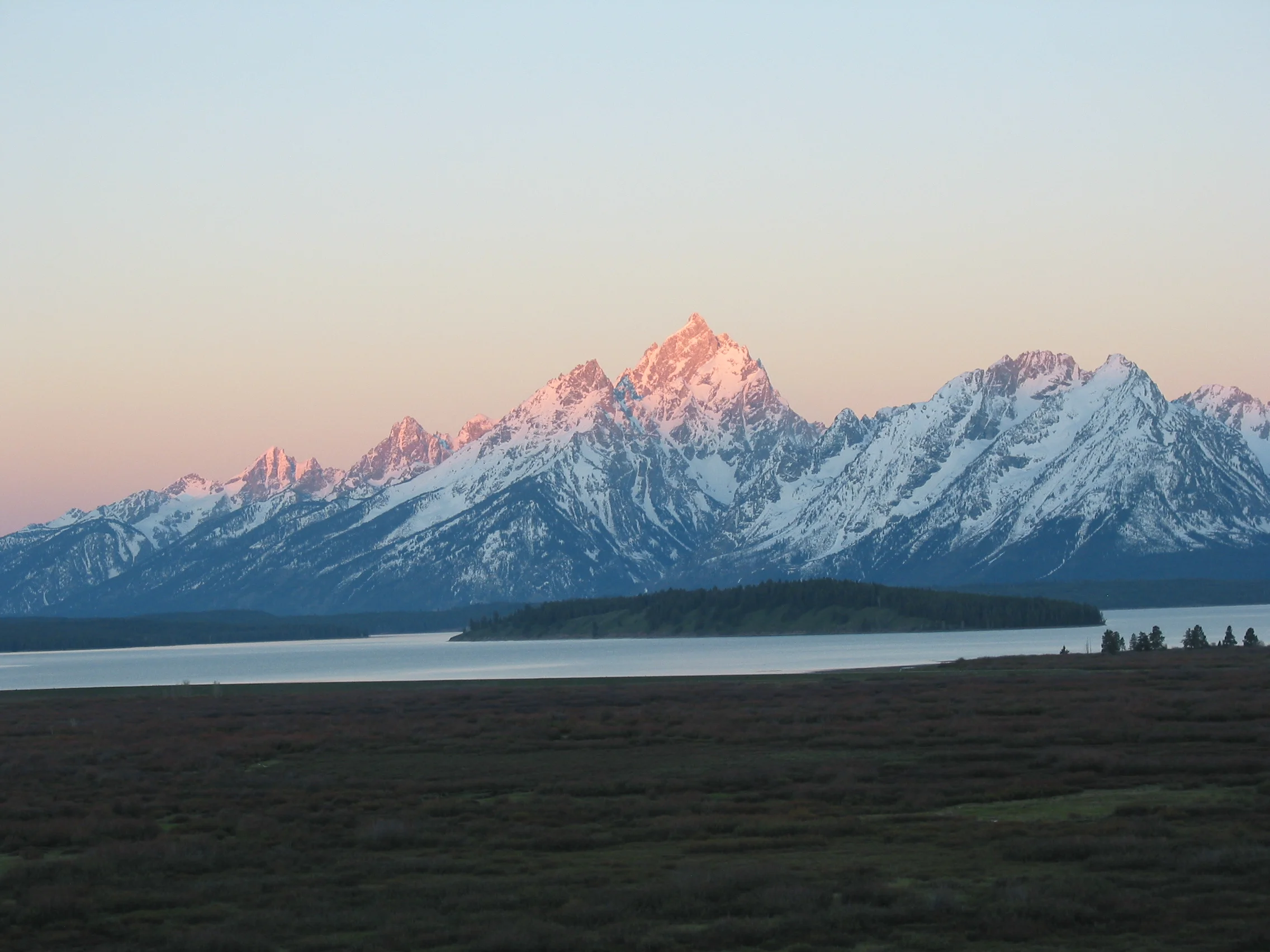 Sunrise on the Tetons