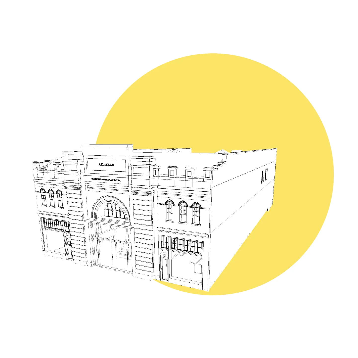 The site. Modeled in Sketchup Pro.