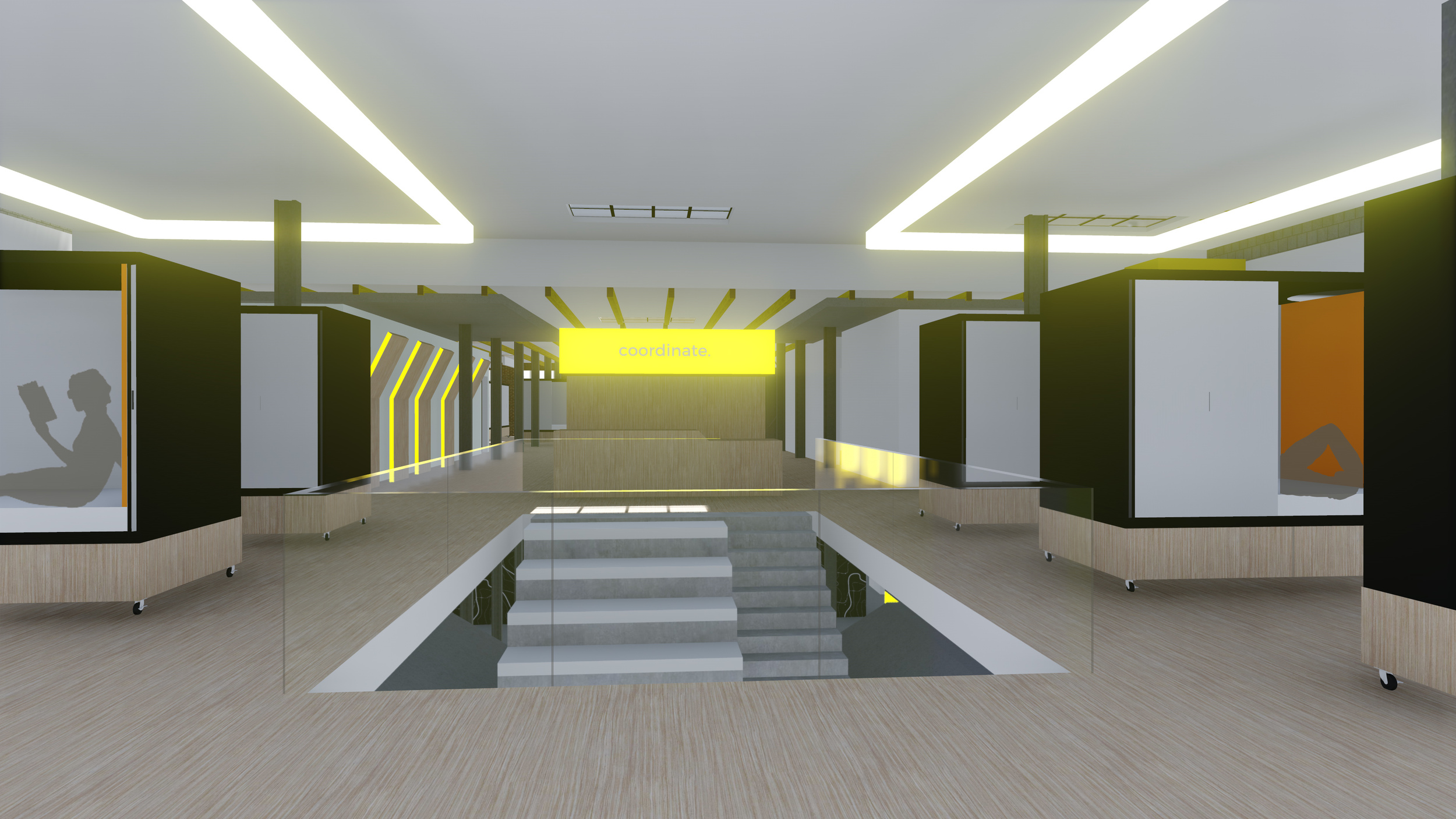 Overall view of Coordinates on Level 2 (Day)