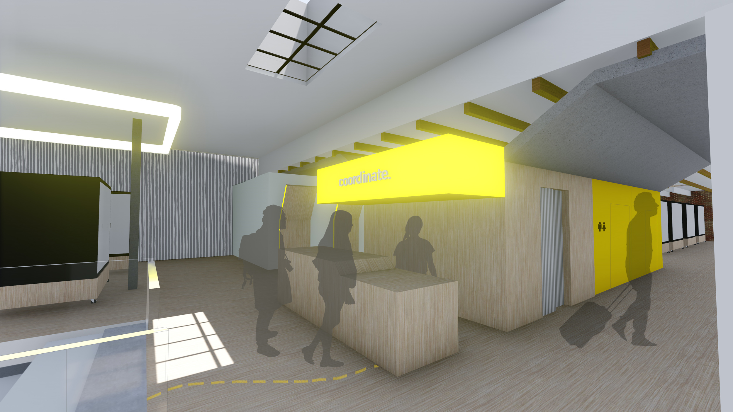 Reception/check-in desk on Level 2