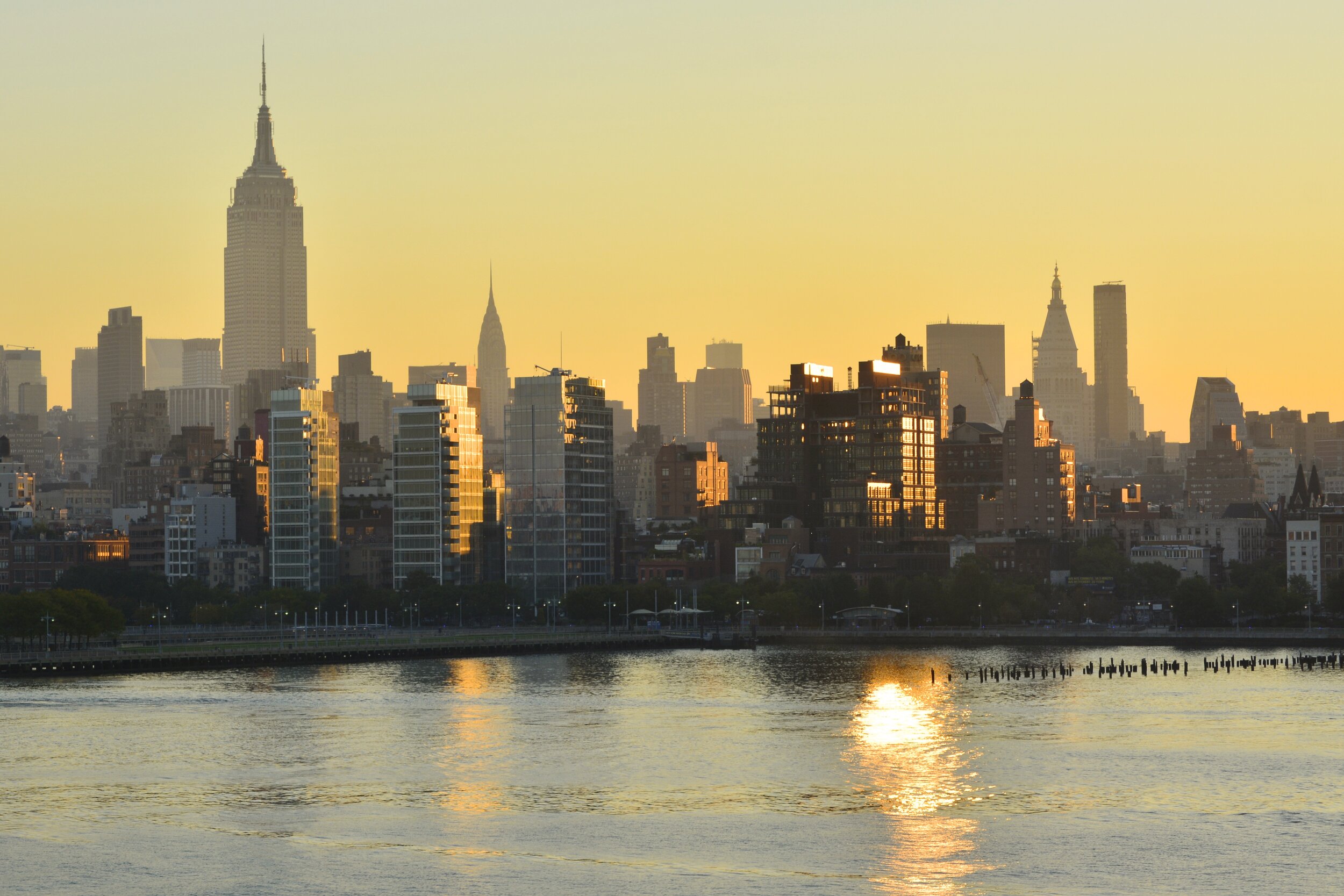 Panoramic views of Manhattan Skyline
