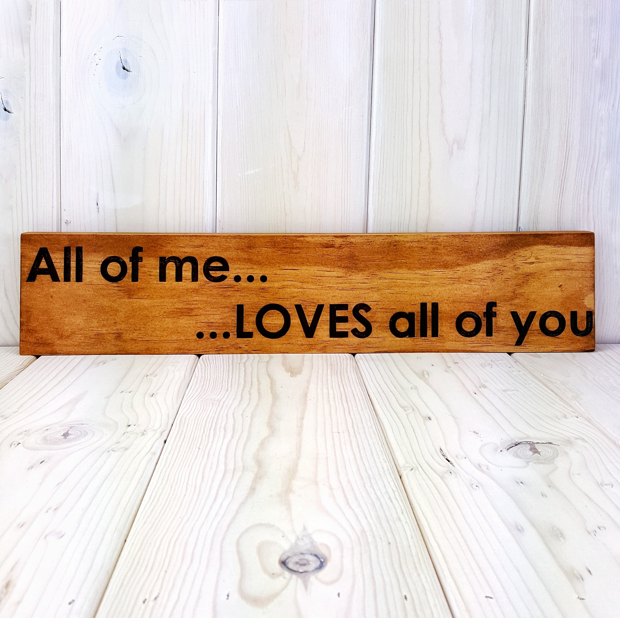Custom Woodburned Sign