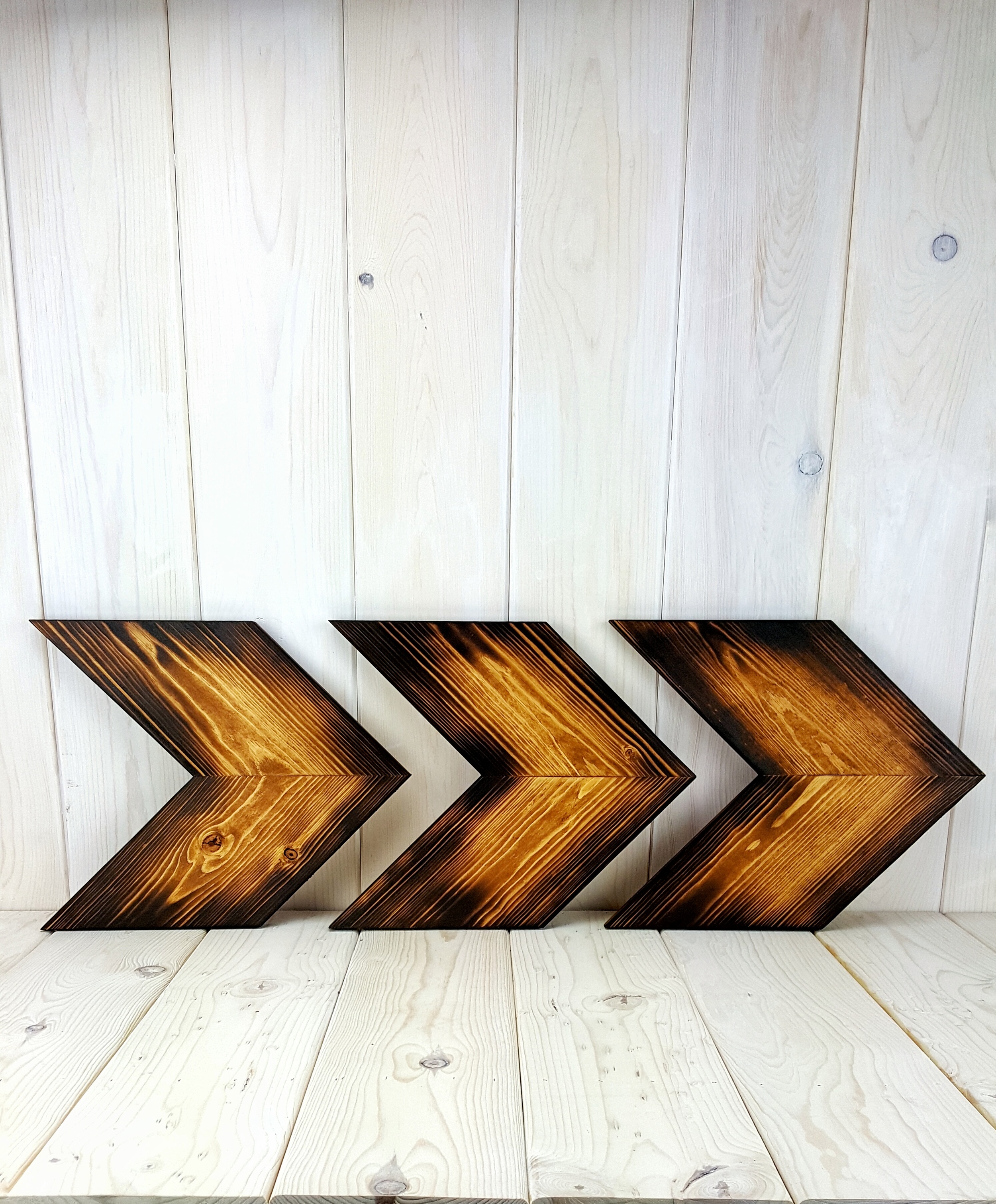 Woodburned Wheat Arrows