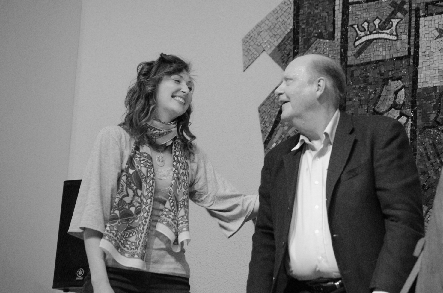 Artistic director Heather Adelsberger and her father, Peter Lauffer