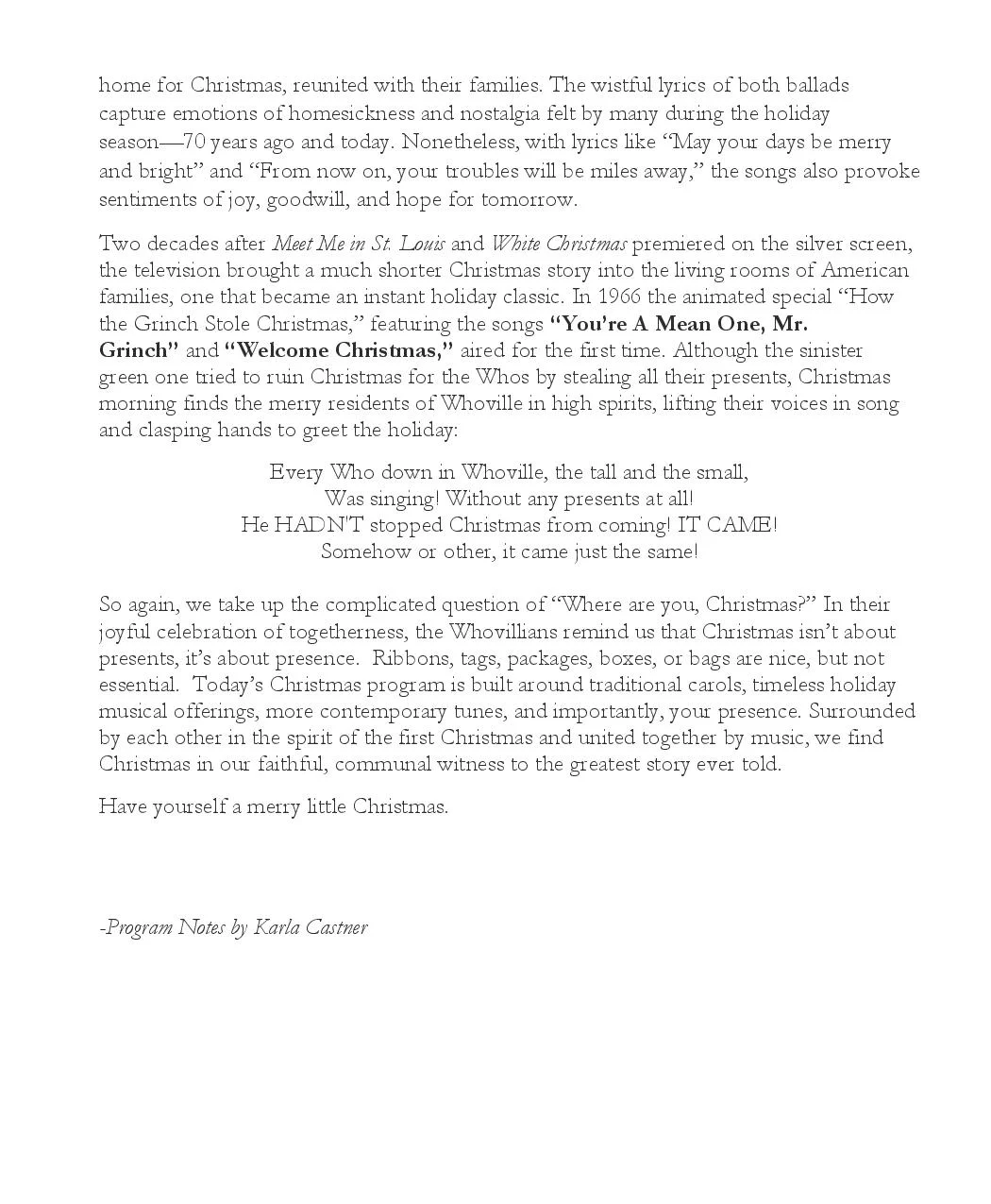 18 Christmas St Louis Church Concert Series