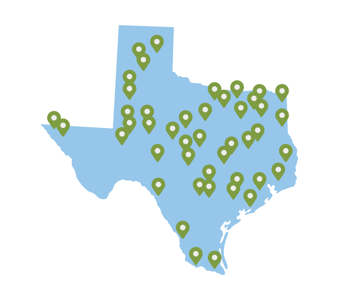 map of Texas districts
