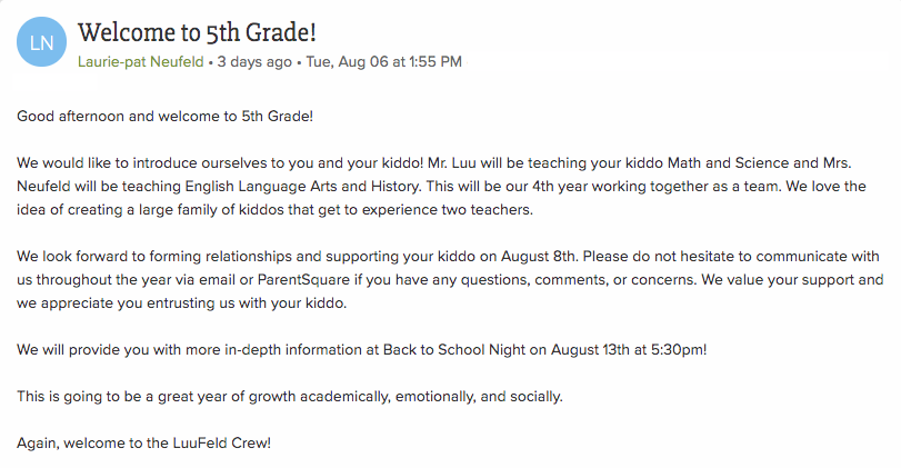 5th grade teaching duo, laurie-pat neufeld and phap luu