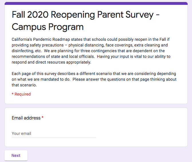 Tip 36: Survey parents as part of your planning for reopening