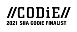 “CODiE 2021 SIIA CODiE finalist” graphic