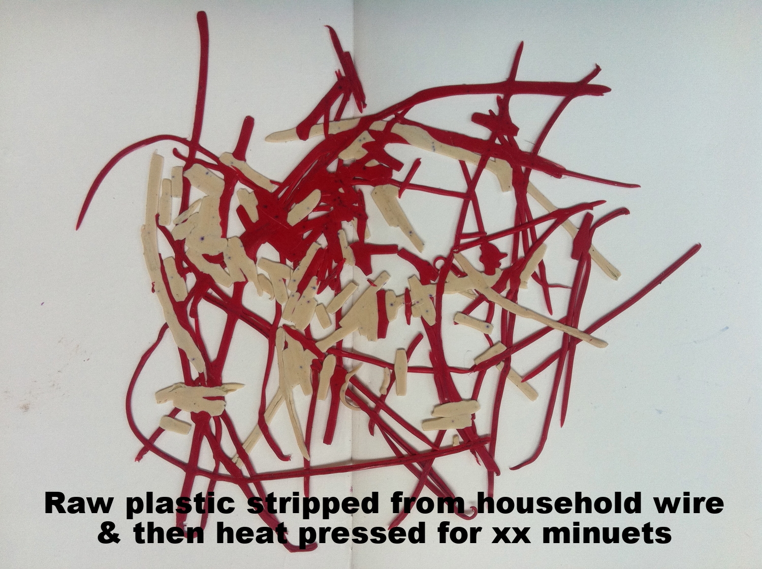 the plastic from stripped wire