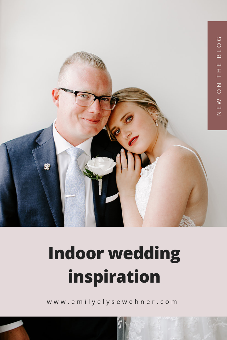 Indiana indoor wedding inspiration | Tinker House wedding in Indianapolis | Bride and Groom Portraits | Wedding details | Wedding Photography | Wedding inspiration by Emily Elyse Wehner Photography