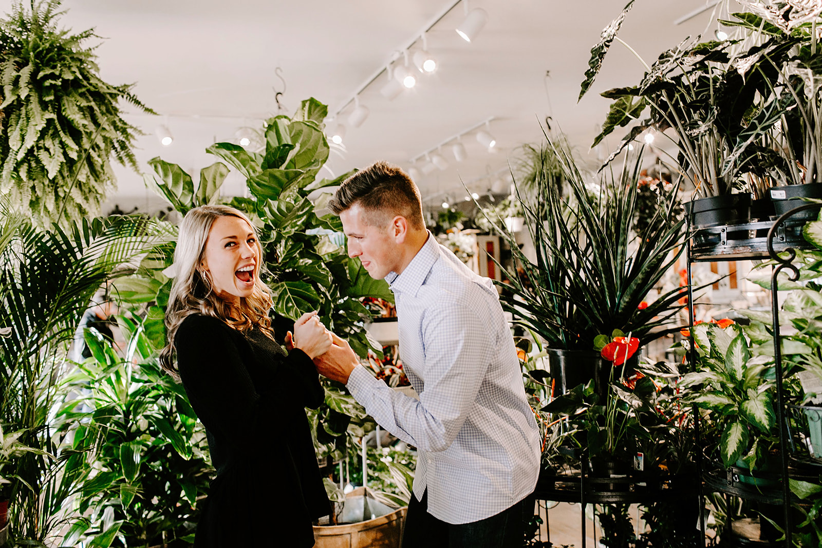 Lindy and JT Proposal at Allisonville Nursery in Indianapolis Indiana by Emily Elyse Wehner Photography LLC-32.jpg