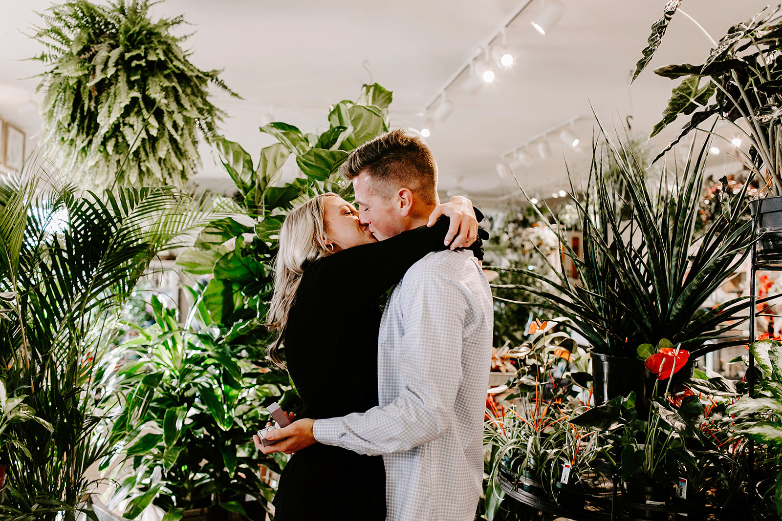 Lindy and JT Proposal at Allisonville Nursery in Indianapolis Indiana by Emily Elyse Wehner Photography LLC-48.jpg